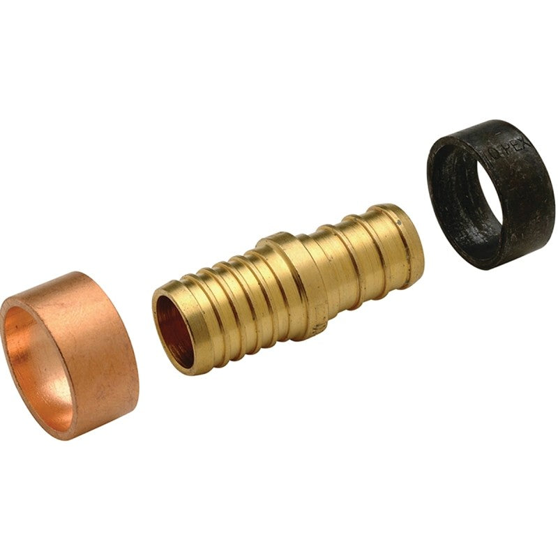 Apollo APXBC12125PK Coupling, 1/2 in, For: PEX Pipes, Crimp Ring and Clamp Connections