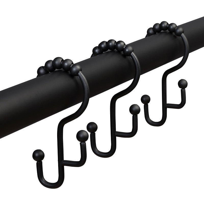 Zenna Home DR03STBKL Shower Curtain Hook, Stainless Steel, Matte