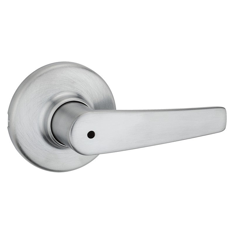 Kwikset 300DL 26DCP Privacy Lever, Satin Chrome, Zinc, Residential, Re-Key Technology: SmartKey