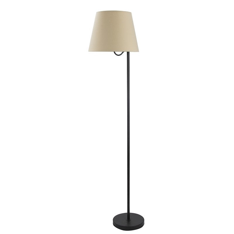 Boston Harbor GS-T122421-F1-VB Floor Lamp, 120 V, 100 W, 1-Lamp, A19 or CFL Lamp, Metal/Fabric Shade