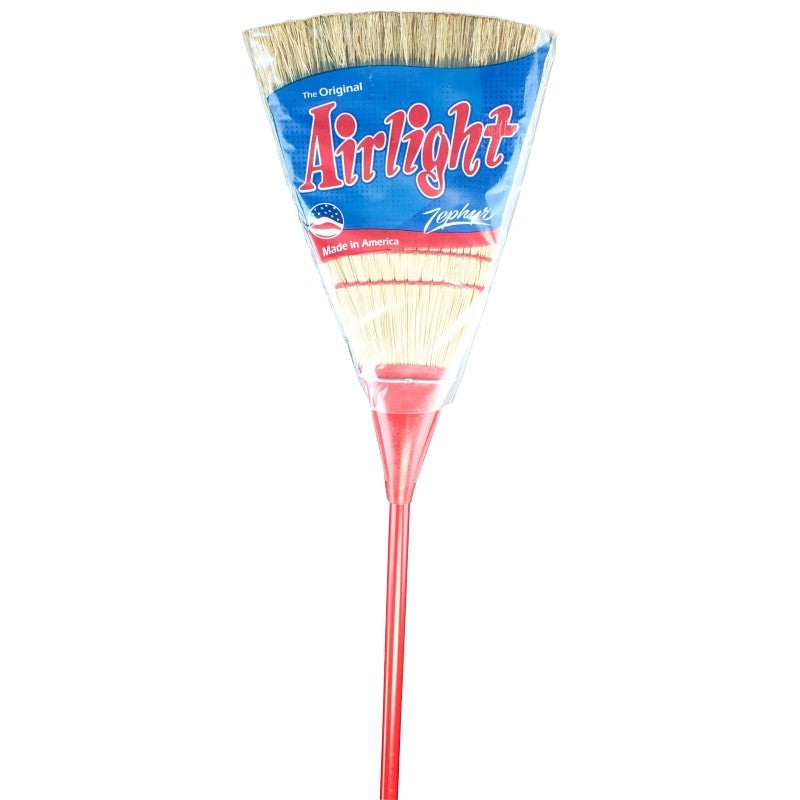 Zephyr Airlight 32150 Broom, Broomcorn Bristle, Wood Handle