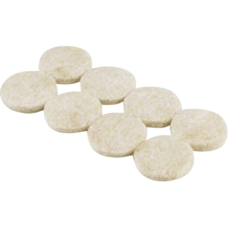 Shepherd Hardware 9953 Protective Pad, Felt Cloth, Beige, 1-1/2 in Dia