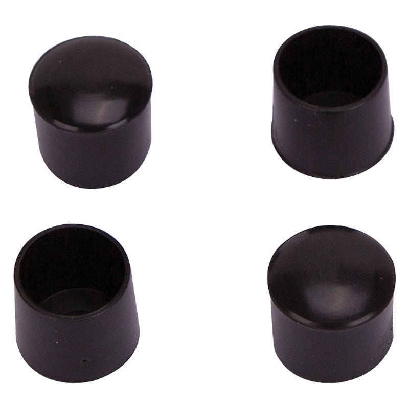 ProSource FE-50602-PS Furniture Leg Tip, Round, Plastic, Black, 5/8 in Dia, 5/8 in H