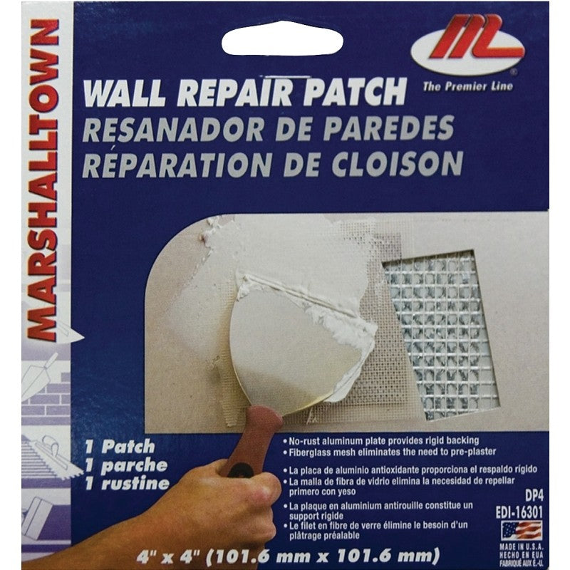 Marshalltown DP4 Drywall Patch Kit, 4 in L x 4 in W Dimensions