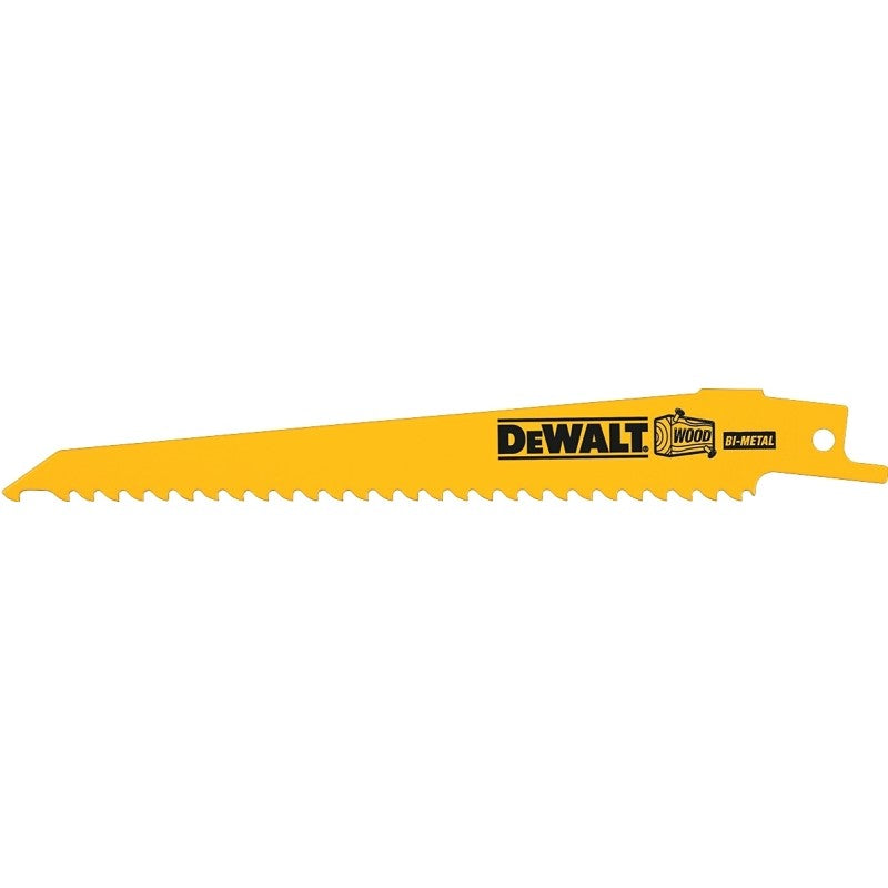 DEWALT DW4802B Reciprocating Saw Blade, 6 in L, 6 TPI