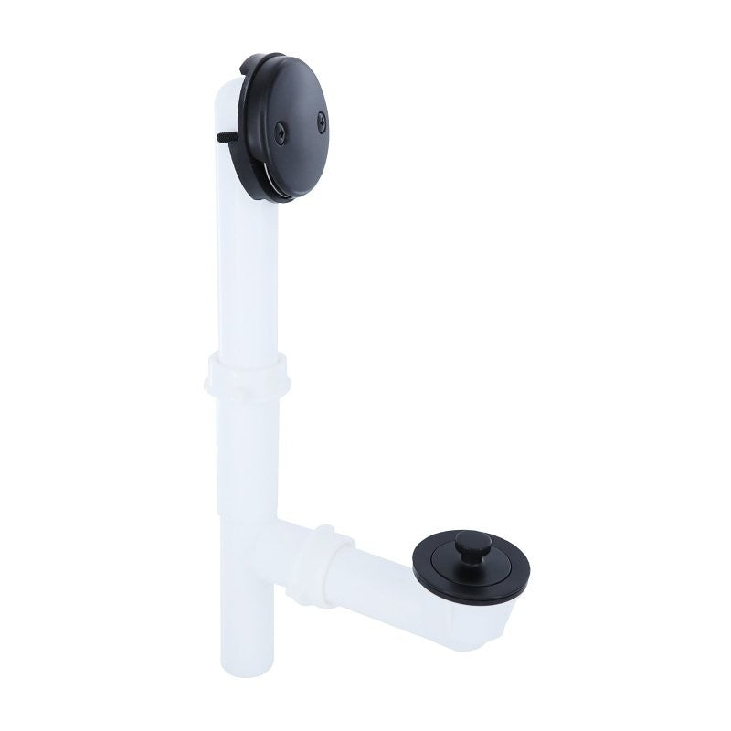 Danco 12101 Twist and Turn Tub Drain Kit, Plastic/Polypropylene, Black/White, Matte