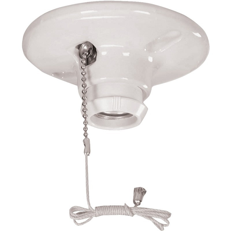 Eaton Wiring Devices 659-SP Lamp Holder, 4.5 in Dia x 2.14 in H Dimensions, 250 VAC, 660 W, White