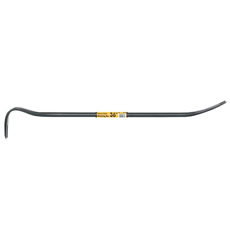 Vulcan BU-90X Wrecking Bar, 36 in L, Steel, Black, 7/8 in Dia