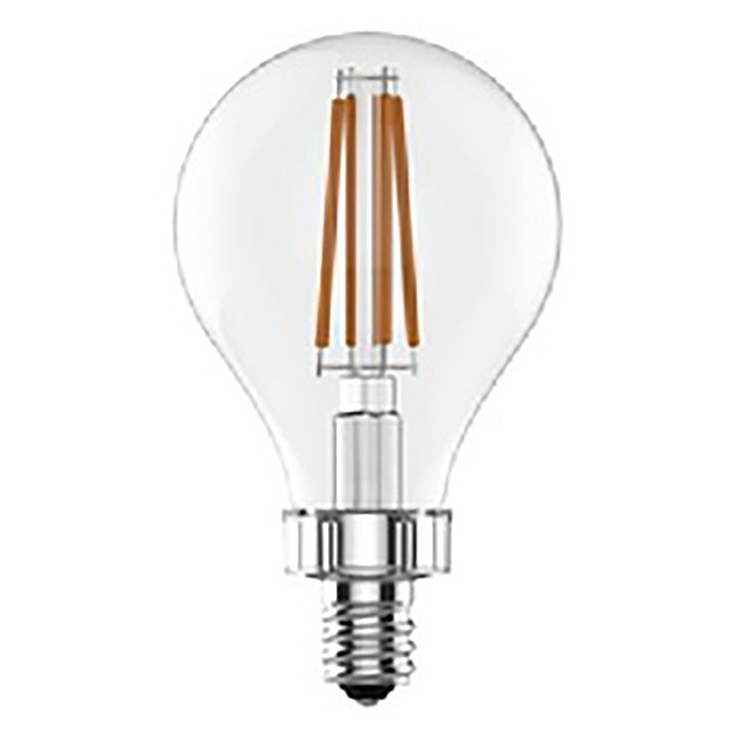 GE 24309 LED Bulb, General Purpose, A15 Lamp, 60 W Equivalent, Candelabra Lamp Base, Dimmable, Soft White Light