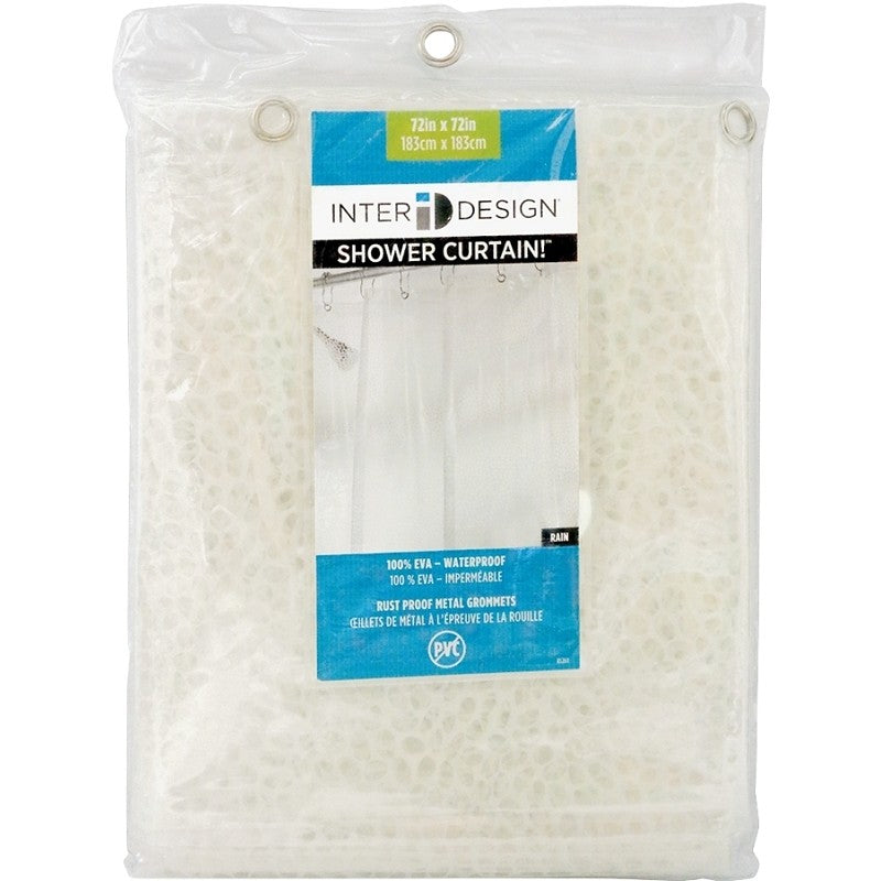 iDESIGN 21981 Shower Curtain, 72 in L, 72 in W, EVA/Vinyl, Clear (Pack of 2)
