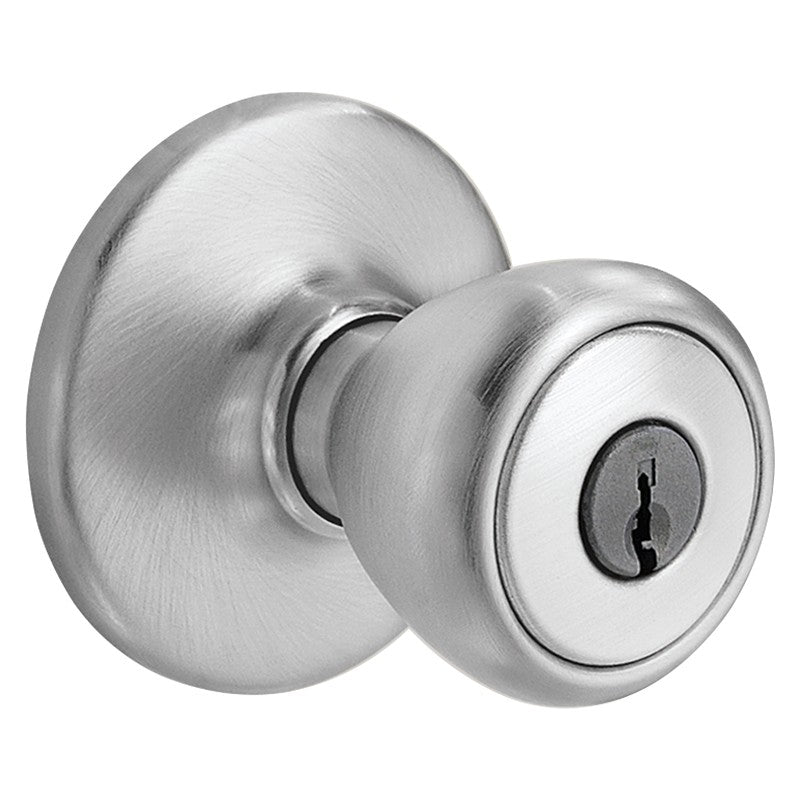Kwikset 400T 26D6ALRCSK3V1 Entry Door Lock, Satin Chrome, K3 Keyway, 3 Grade (Pack of 3)