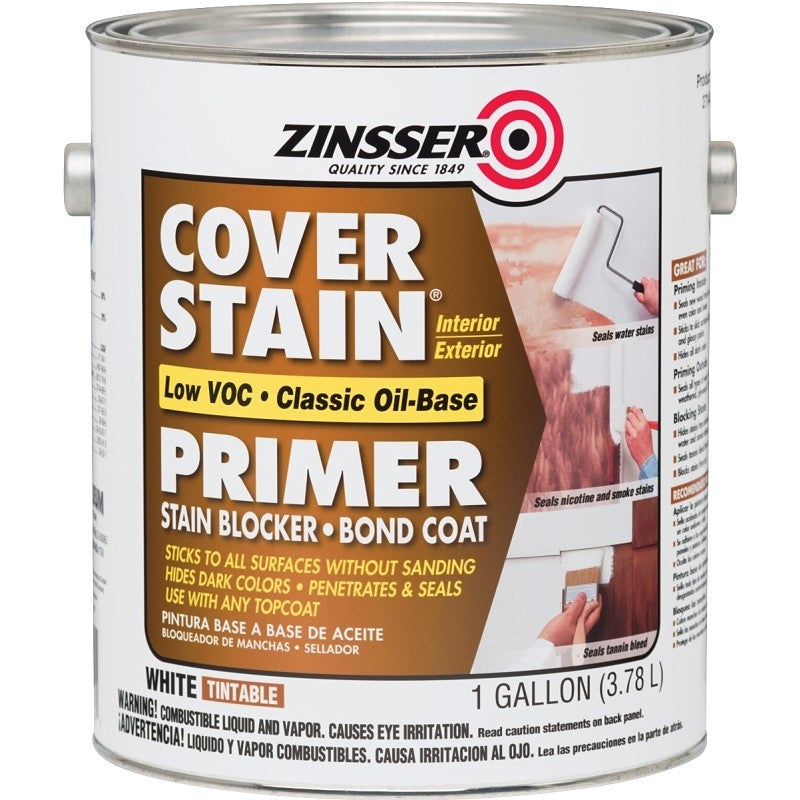 Zinsser 271448 Primer, Flat, White, 1 gal (Pack of 2)
