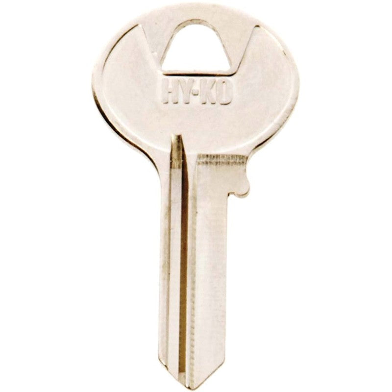 Hy-Ko 11010BO1 Key Blank, Brass, Nickel, For: Boomer Cabinet, House Locks and Padlocks (Pack of 10)
