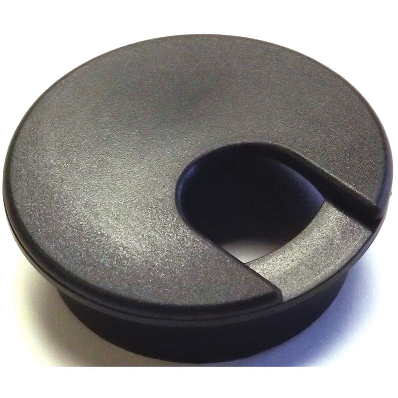 Jandorf 61606 Desk Grommet, 2 in Dia Cable, Polystyrene, Black