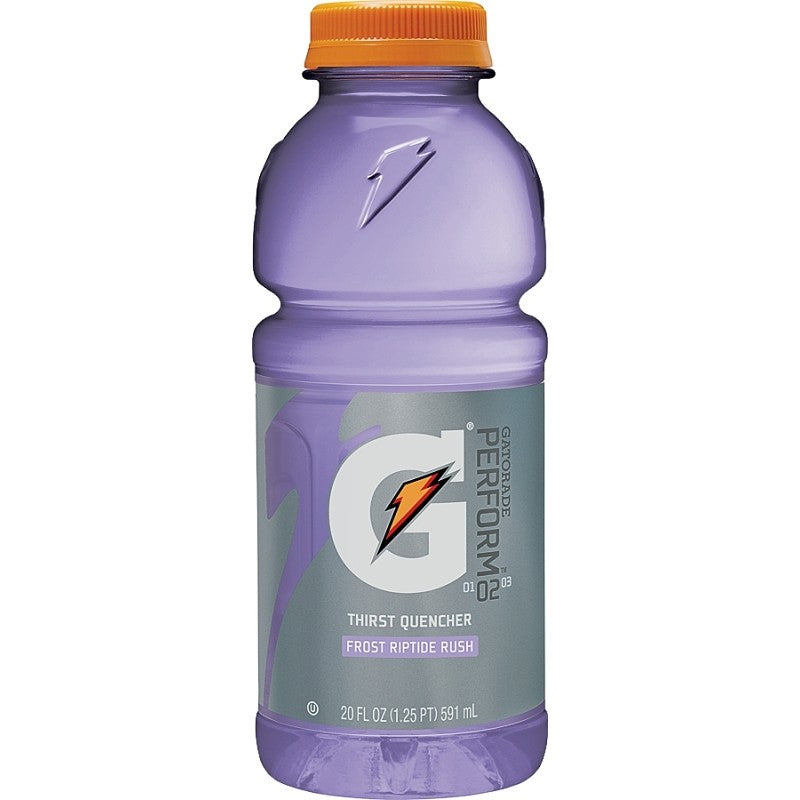 Gatorade 32488 Thirst Quencher Sports Drink, Liquid, Riptide Rush Flavor, 20 oz Bottle (Pack of 24)