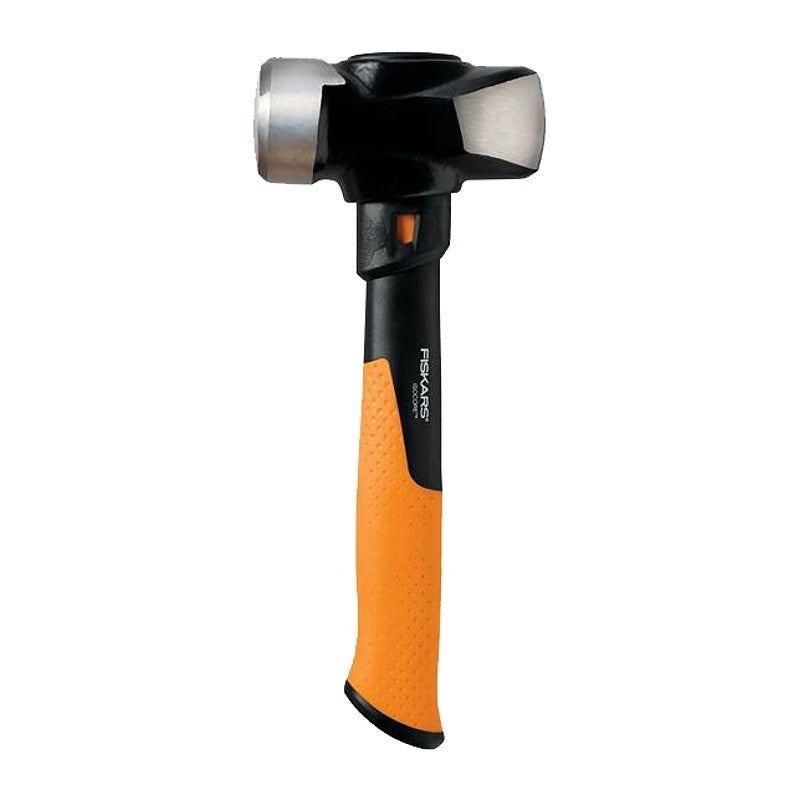 Fiskars IsoCore Series 750910-1001 Hammer, 3 lb Head, Sledge, Steel Head