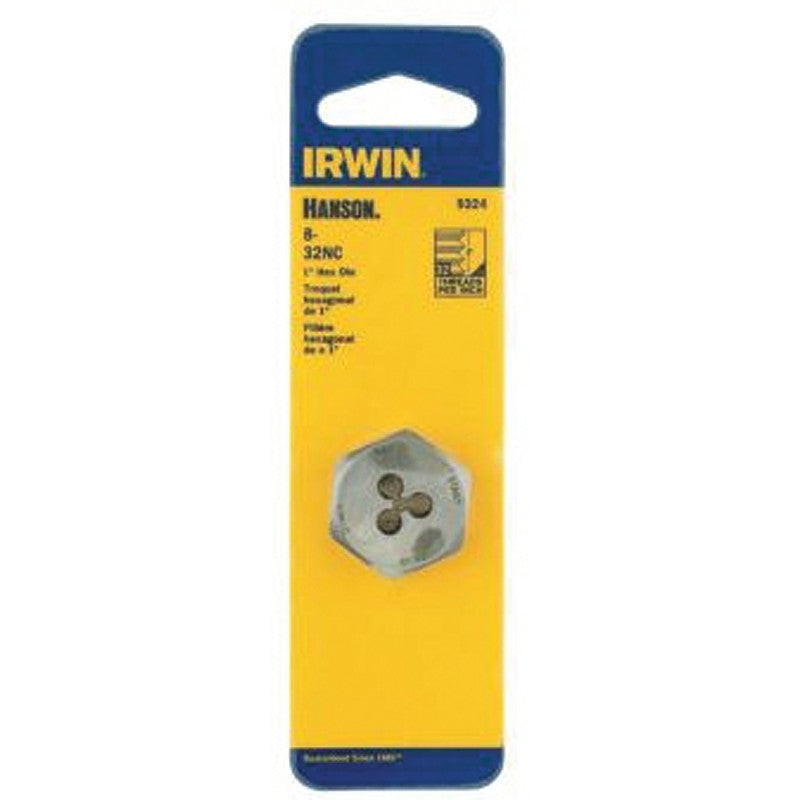 Irwin 9324 Machine Screw Die, #8-32 Thread, NC Thread, Right Hand Thread, HCS