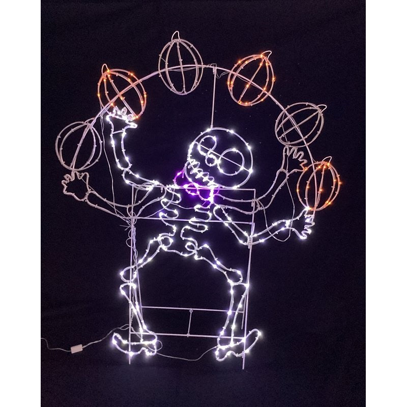 Santas Forest 62902 Pre-Lit 2D Juggling Skeleton, 56 in H