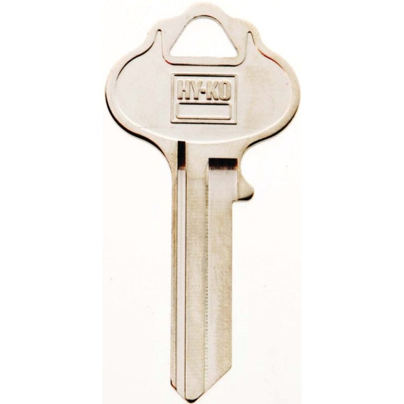 Hy-Ko 11010WR2 Key Blank, Brass, Nickel, For: Weiser Cabinet, House Locks and Padlocks, WR2 Key Number (Pack of 10)