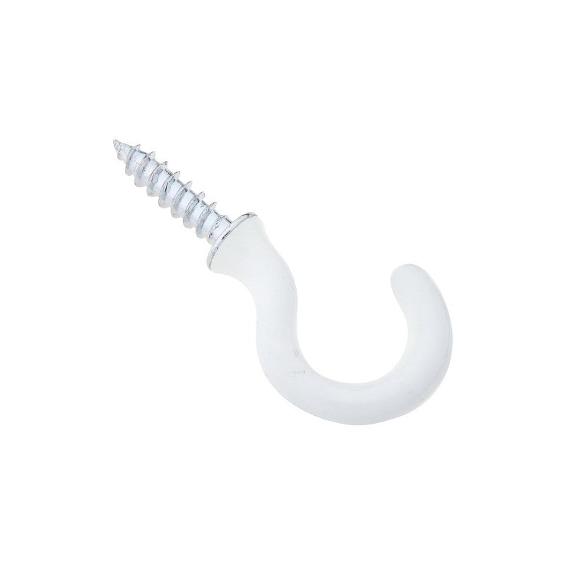 National Hardware N248-443 Cup Hook, Steel, Vinyl-Coated, 3/4 in Projection