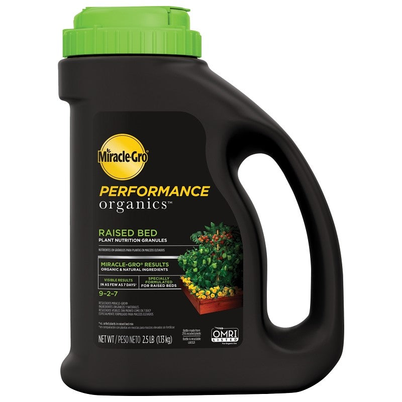Miracle-Gro 3005910 Plant Food, 2.5 lb, Solid, 9-2-7 N-P-K Ratio