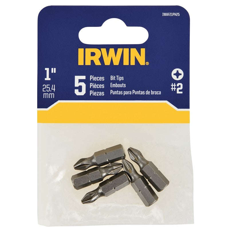 Irwin IWAF21PH25 Phillips Insert Bit, 1/4 in Drive, 1 in L