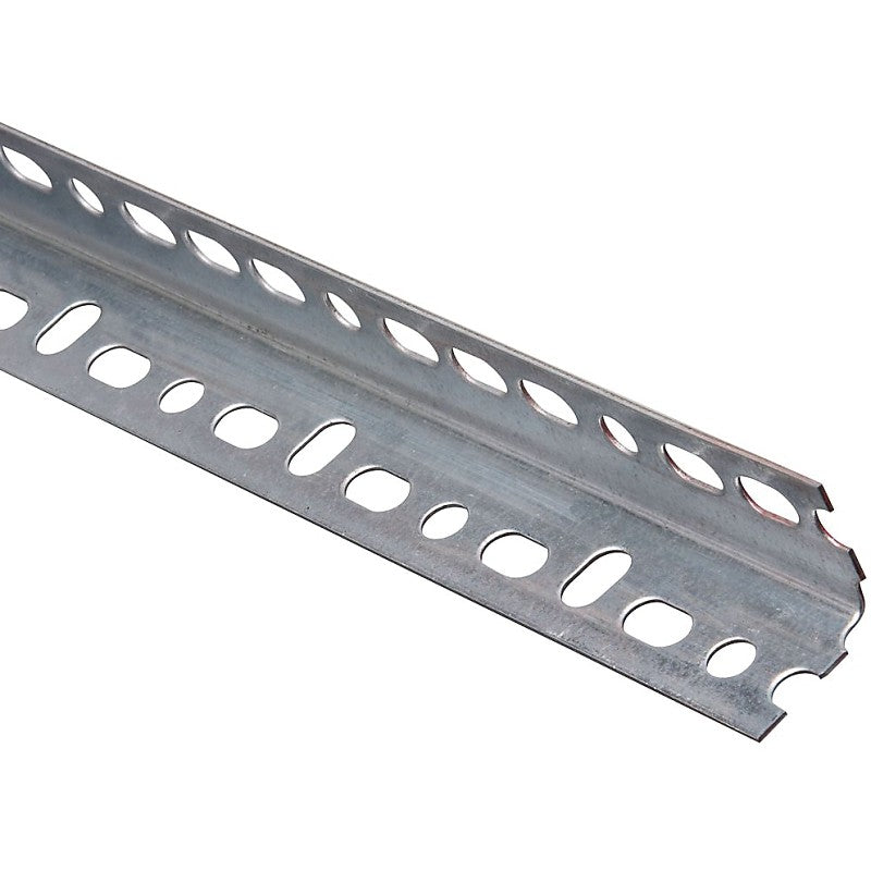National Hardware 4021BC Series N341-156 Slotted Angle Stock, 1-1/4 in L Leg, 72 in L, 0.047 in Thick, Steel, Galvanized