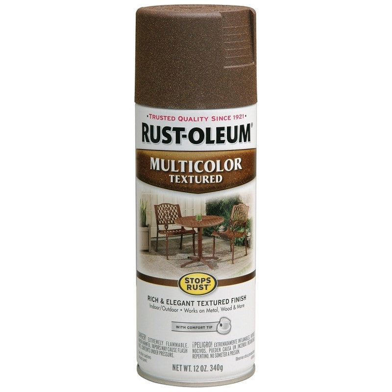 Rust-Oleum 223523 Spray Paint Textures, Textured, Autumn Brown, 12 oz, Can