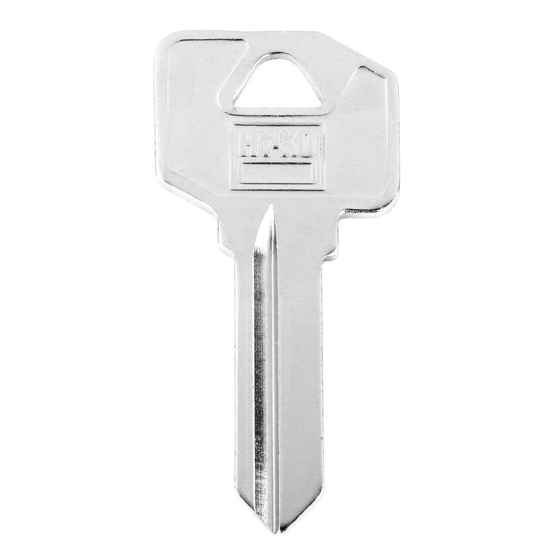 Hy-Ko 11010EZ2 Key Blank, Brass, Nickel, For: LSDA Cabinet, House Locks and Padlocks, EZ2 Key Number (Pack of 10)