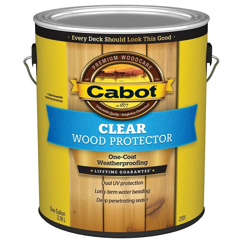 Cabot 140.0002101.007 Wood Protector, Liquid, Clear, 1 gal (Pack of 4)