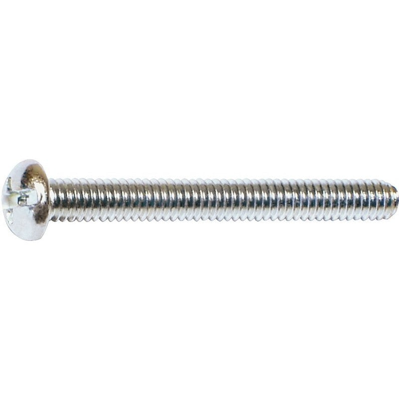 Midwest Fastener 07668 Machine Screw, #8-32 Thread, Coarse Thread, Round Head, Combo Drive, Steel, Zinc, 100 PK