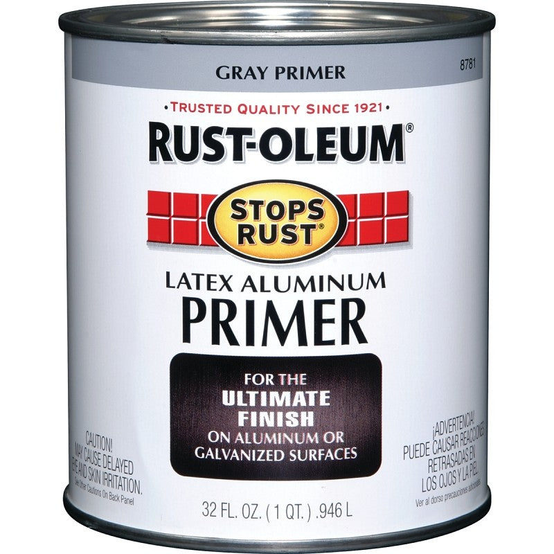 Rust-Oleum 8781502 Primer, Flat, Aluminum, 1 qt