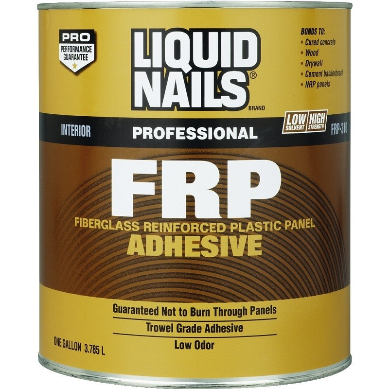 Liquid Nails FRP-310 Panel Adhesive, Off-White, 1 gal Container (Pack of 2)