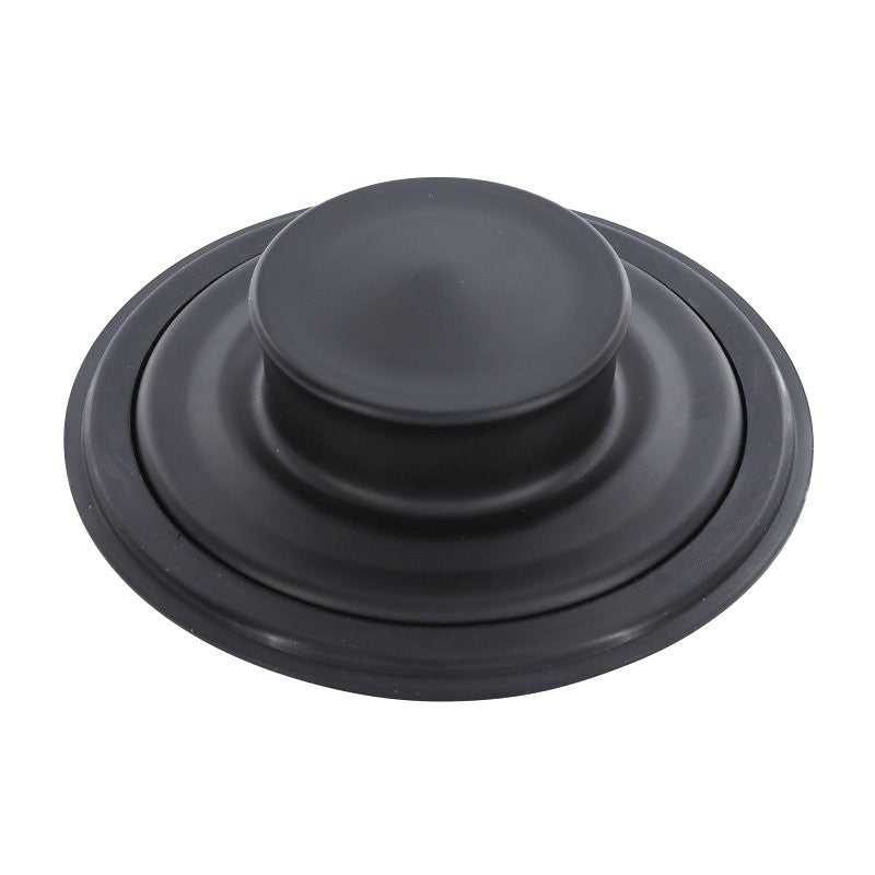 Danco 12075 Garbage Disposal Drain Stopper, 3.38 in Dia, 1 in H, Stainless Steel, Black