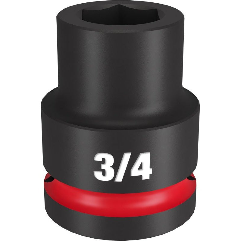 Milwaukee SHOCKWAVE Impact Duty Series 49-66-6303 Shallow Impact Socket, 3/4 in Socket, 3/4 in Drive, Square Drive