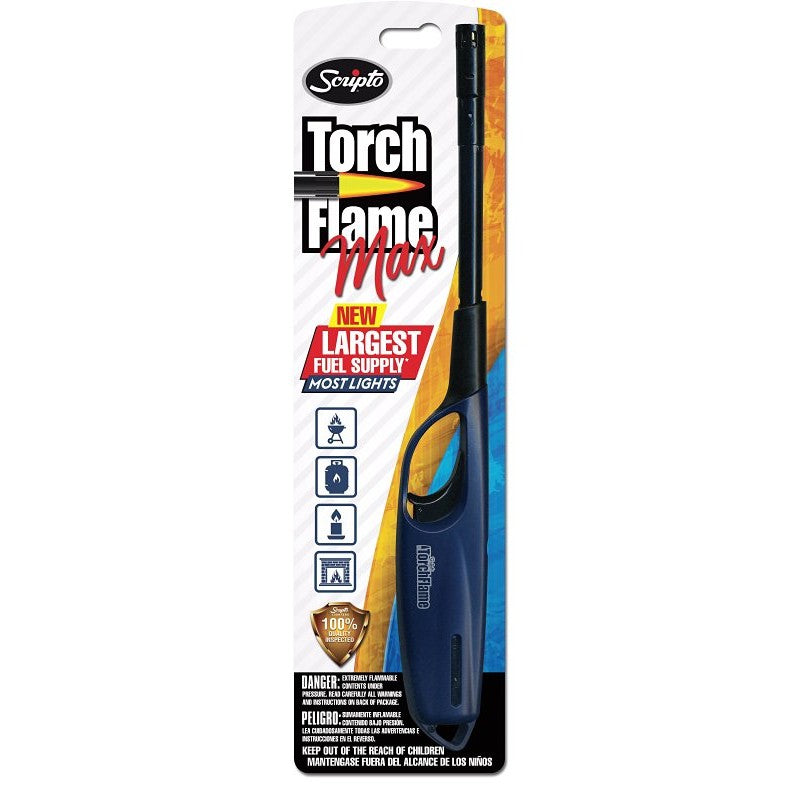 Scripto HW12 Utility Lighter, Butane, Black/Yellow (Pack of 12)