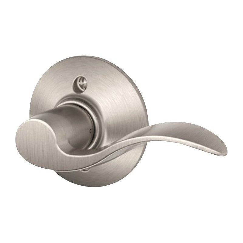 Schlage F Series F170VACC619RH Right Hand Dummy Lever, Mechanical Lock, Metal, Residential, Right Hand, Satin Nickel