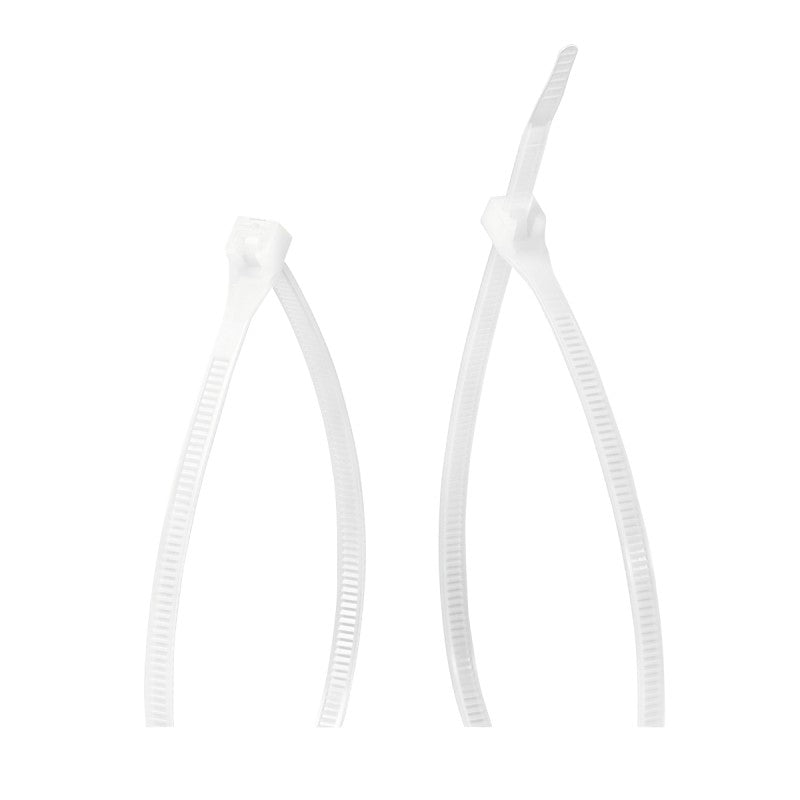 Gardner Bender 45-312 Cable Tie, 3 in Max Bundle Dia, Double-Lock Locking, 6/6 Nylon, Natural, 11 in L, 12/BAG