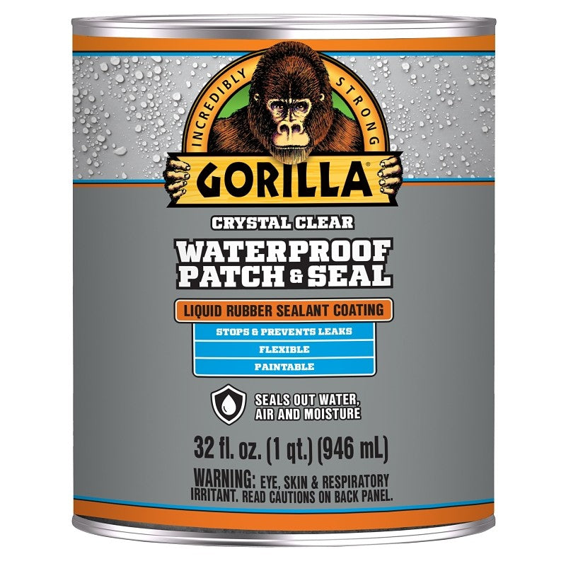 Gorilla 105341 Rubberized Coating, Waterproof, Clear, 32 oz (Pack of 6)
