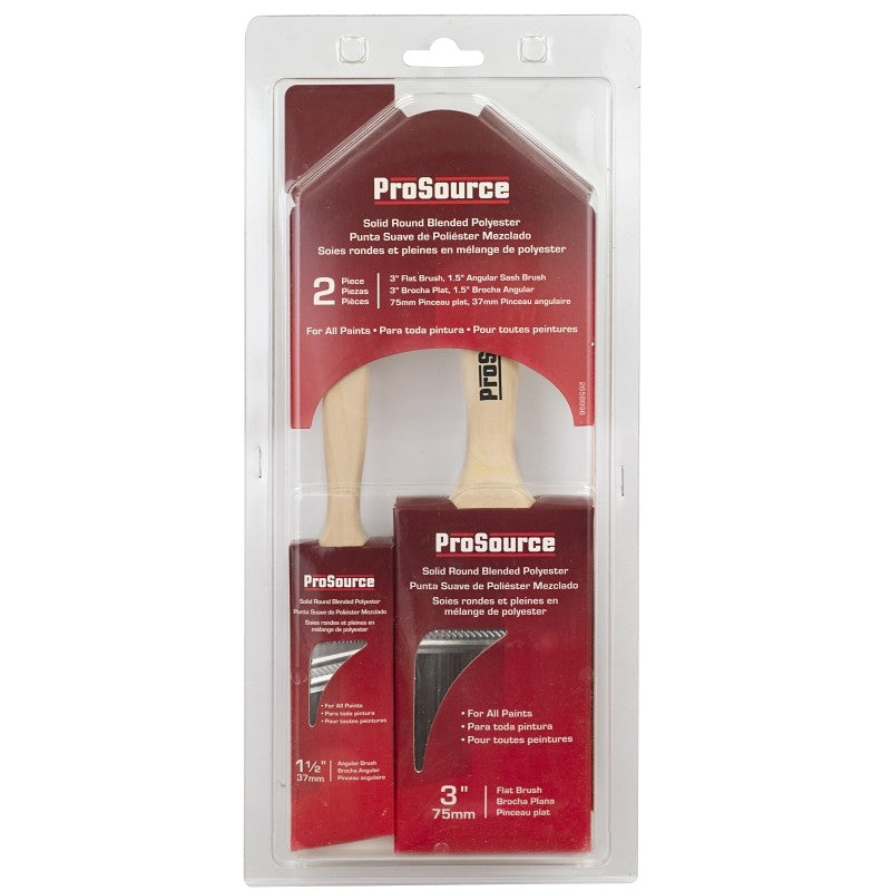 ProSource OR A 11602 S Paint Brush Set, General-Purpose, 1-1/2, 3 in Brush, 2 -Brush