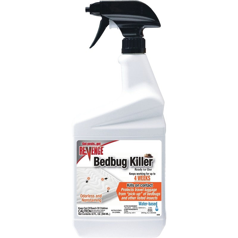 Bonide 573 Bedbug Killer, Liquid, Spray Application, 1 qt Bottle