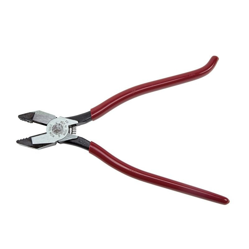 Klein Tools D201-7CSTA Ironworker's Plier, 9-1/4 in OAL, Red Handle, 1.156 in W Jaw, 1.281 in L Jaw
