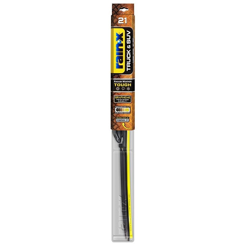 Rain-X Truck & SUV 870221 Wiper Blade, Beam Blade, 21 in L Blade, Synthetic Rubber