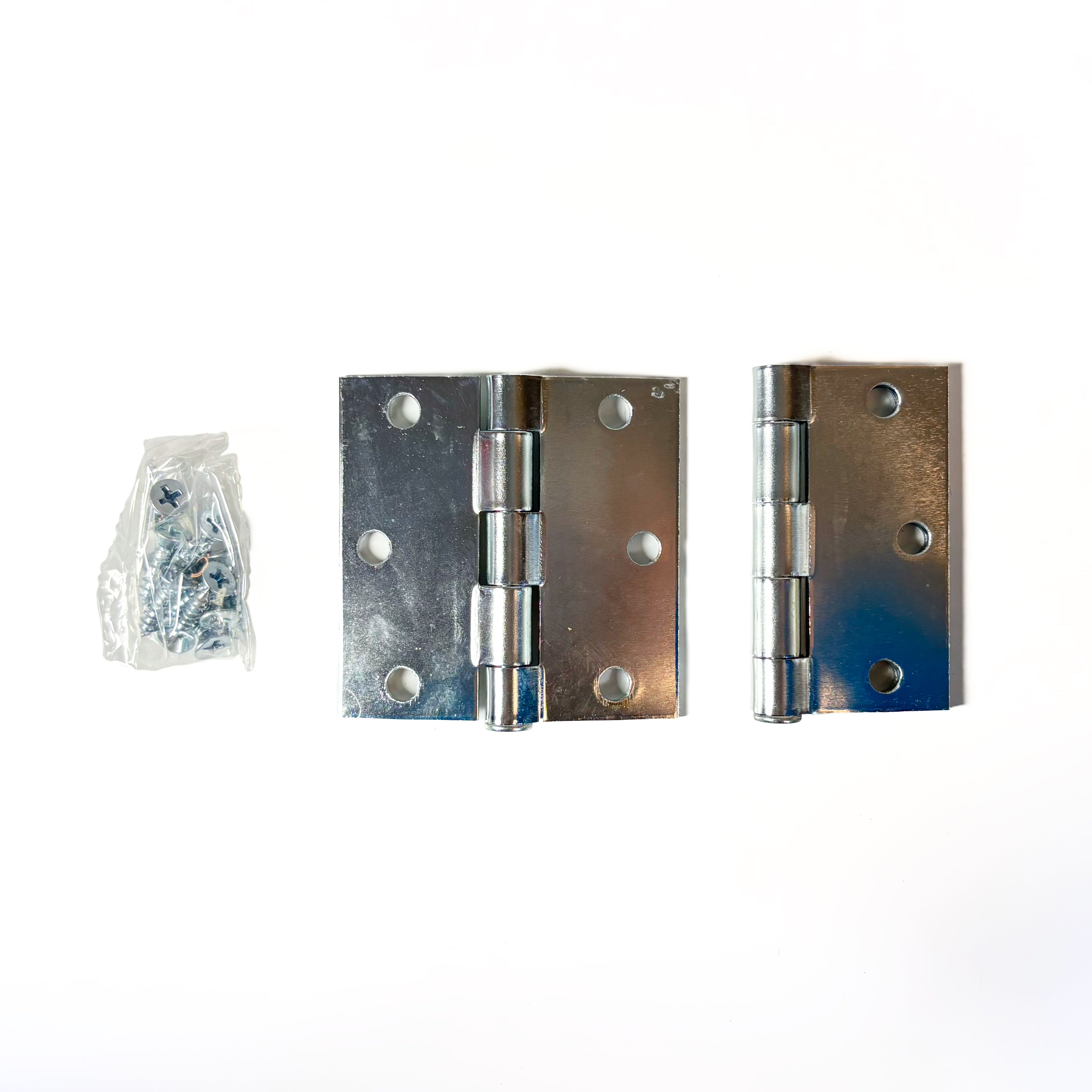 Door Hinges 3 Inch Square Corner Zinc Hpce 2 Pack