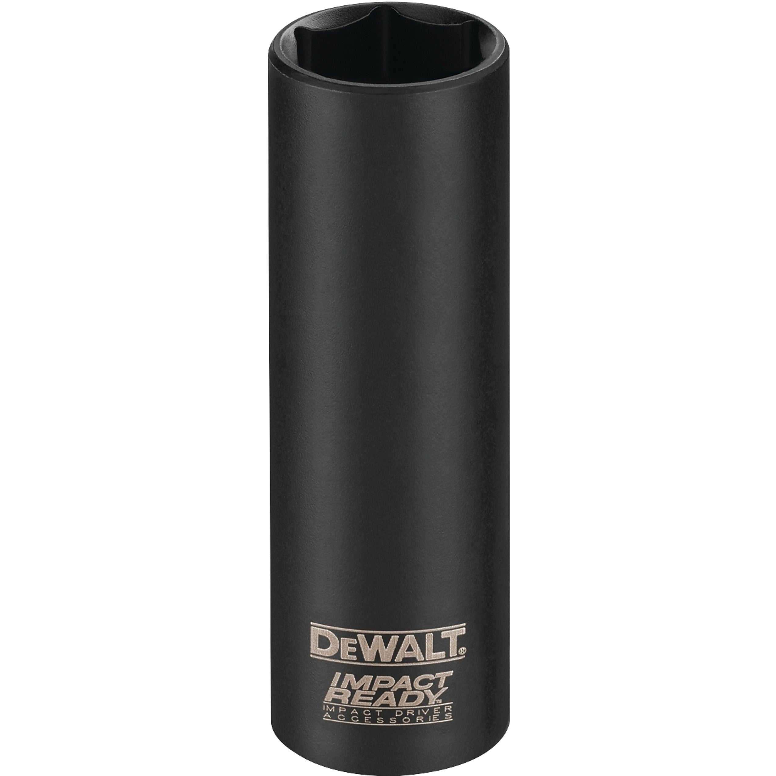 DEWALT IMPACT READY DW2290 Impact Socket, 3/4 in Socket, 3/8 in Drive, Square Drive, 6-Point, Steel, Black Oxide