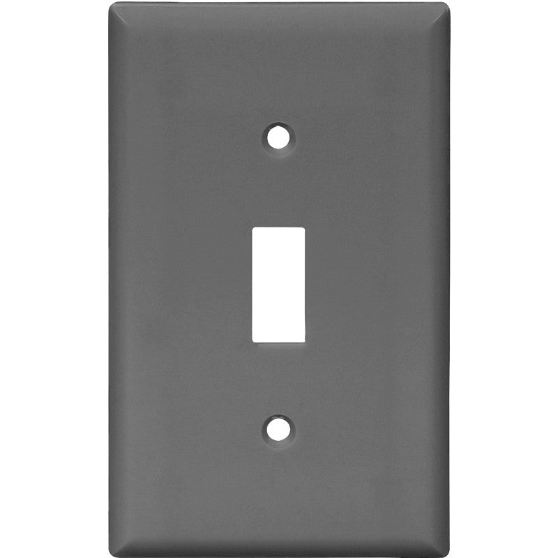 Eaton Wiring Devices 5134BK-SP Wallplate, 4-1/2 in L, 2-3/4 in W, 1 -Gang, Nylon, Black, High-Gloss