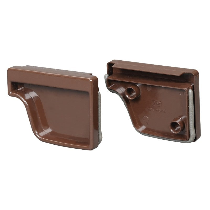 Amerimax M1611 End Cap Set, Vinyl, For: 5 in K Style Gutter
