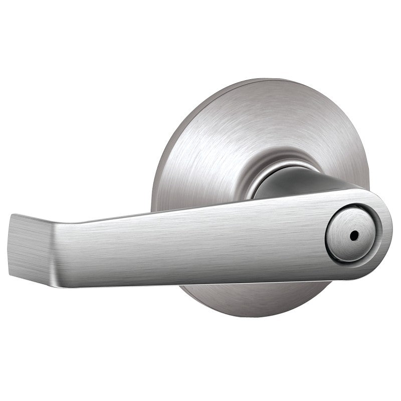 Schlage F Series F40CSVELA626 Privacy Lever, Satin Chrome, Metal, Residential, 2 Grade, Mechanical Lock