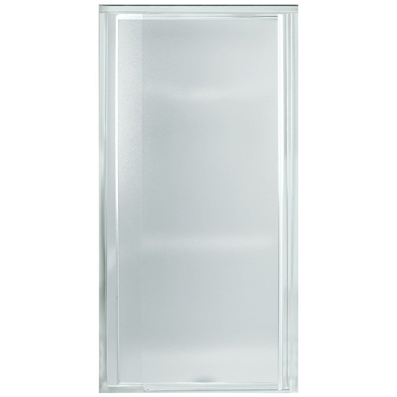 Sterling 1500D-31S Shower Door, 27-1/2 to 31-1/4 in W, 65-1/2 in H, Tempered Glass, Textured Glass, Framed Frame