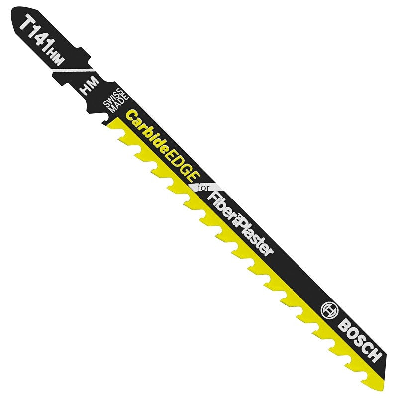 Bosch T141HM1 Jig Saw Blade, 4 in L, 6 TPI, Carbide Cutting Edge